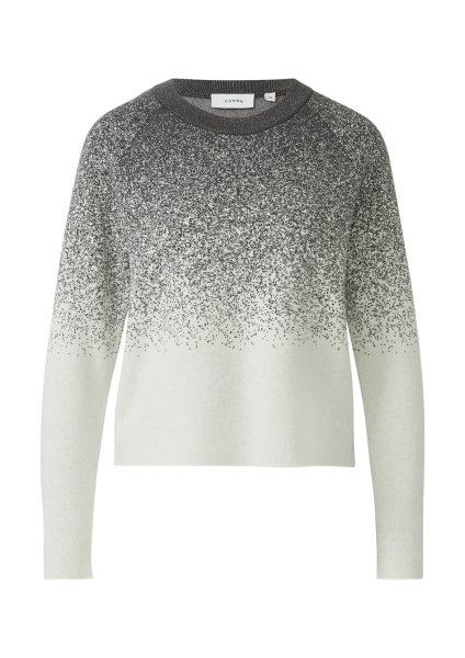 COMMA Feinstrick-Pullover in Jacquard-Muster mit Glitzergarn 10820912