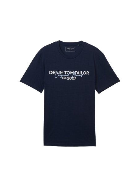 TOM TAILOR DENIM Basic T-Shirt mit Logo Print 10775832