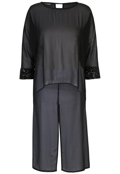 DORIS STREICH Bluse aus Chiffon mit Pailletten 10766933