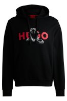 Vorschau: HUGO RED Hoodie aus Baumwoll-Terry mit Grafik-Prints von Tieren 10768351