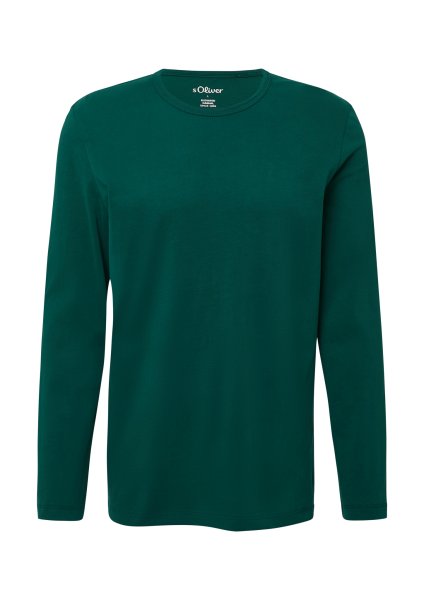 S.OLIVER Longsleeve mit Crew Neck und Label-Patch 10814435