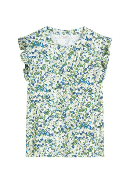 MARC O´POLO DENIM Volant-T-Shirt loose mit Allover-Print 10801704