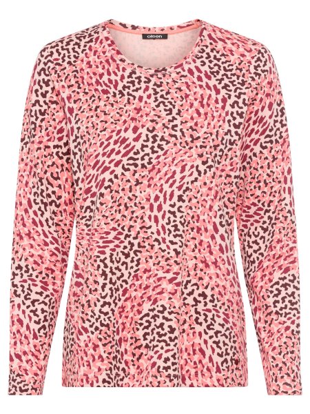 OLSEN Shirt mit vollflächigem Leoprint 10769015