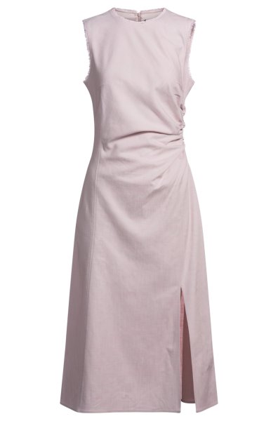 BOSS Meliertes Kleid mit ausgefransten und gerafften Details 10781964
