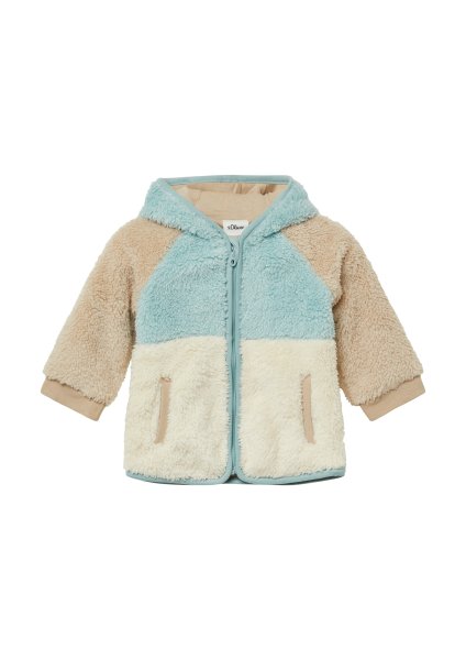 S.OLIVER Unisex Jacke aus Teddyplüsch mit Jersey-Futter 10811188