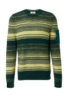Vorschau: S.OLIVER Gestreifter Strickpullover mit gewebter Ärmeltasche 10811236