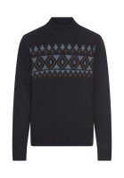 Vorschau: CAMEL ACTIVE Mock Neck Pullover aus reiner Wolle mit geripptem Kragen 10814147