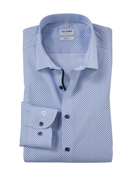 OLYMP Businesshemd in tonalem Minimal-Dessin 10797684