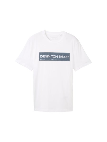 TOM TAILOR DENIM Basic T-Shirt mit Logo Print 10775832