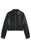 Vorschau: HUGO BLUE Cropped-Jacke aus Kunstleder mit Logo-Prägung auf der Rückseite 10805054