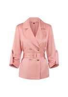 Vorschau: Marc Cain Blazerjacke aus Satin mit Gürtel 10830060