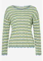 Vorschau: More & More Pullover mit Wellen-Streifen 10285130