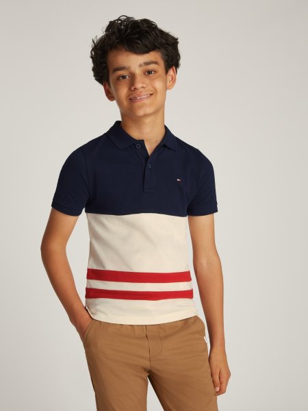 TOMMY HILFIGER Poloshirt im Color Block-Design 10768356