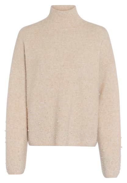 MARC AUREL Pullover mit Perlen-Applikation 10812273
