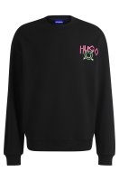 Vorschau: HUGO BLUE Sweatshirt aus Baumwoll-Terry mit Happy HUGO Logo 10782180