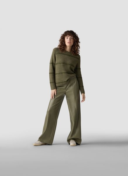 LECOMTE Lace Check Pullover 10810273