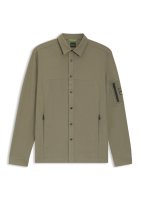 Boss Green Relaxed-Fit Overshirt aus Gewebe mit Waffelstruktur 10818664