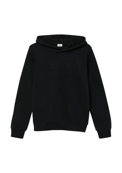 S.OLIVER Kapuzen-Sweatshirt mit Stickerei und kuscheliger Innenseite 10814499