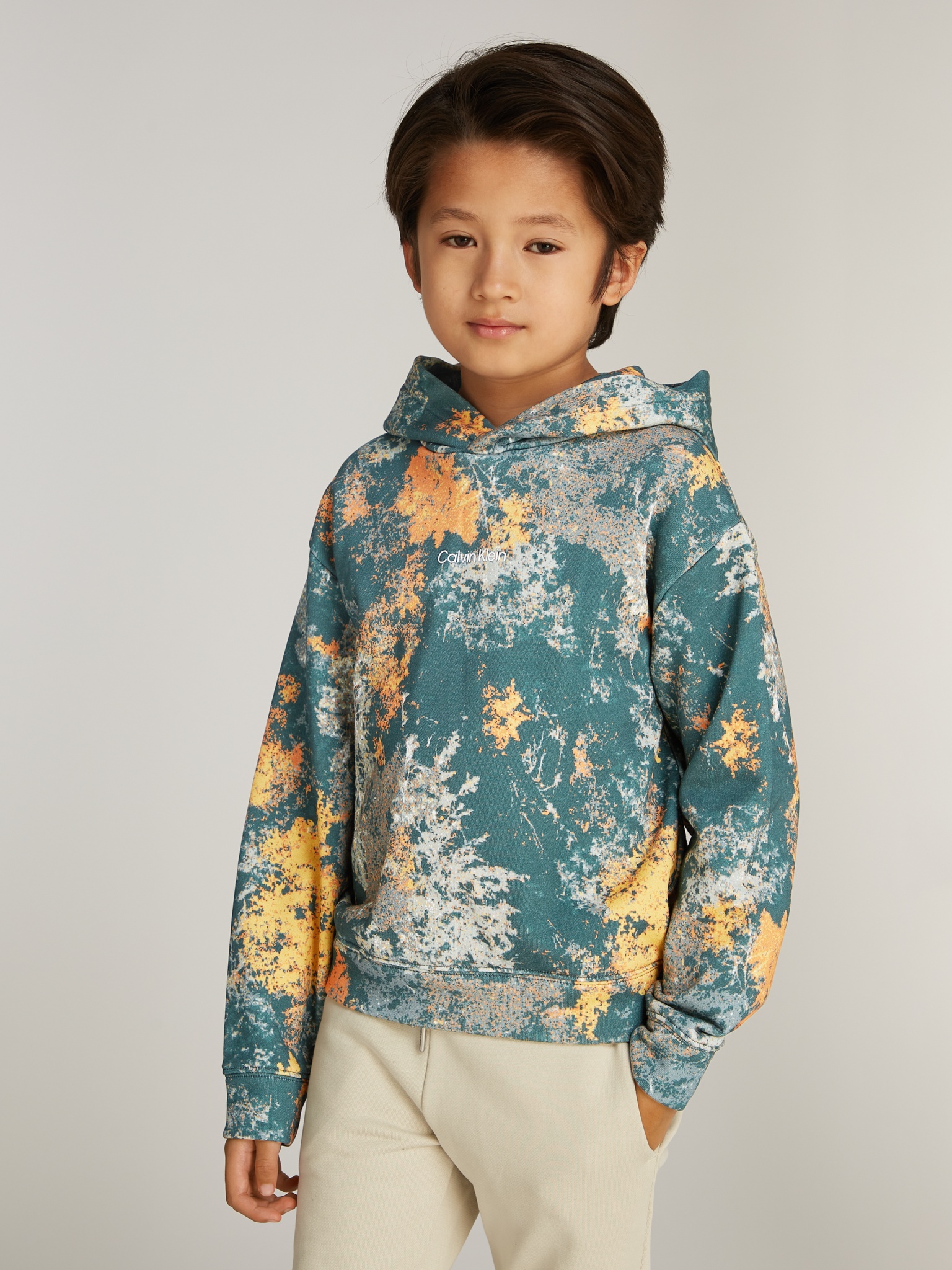 Calvin klein all over print hoodie on sale