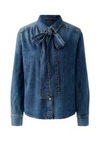 Vorschau: Oui Jeanshemd mit abnehmbarer Schluppe 10819630
