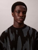 Vorschau: CALVIN KLEIN JEANS LS ABSTRACT JACQUARD CRWNK Pullover 10806409