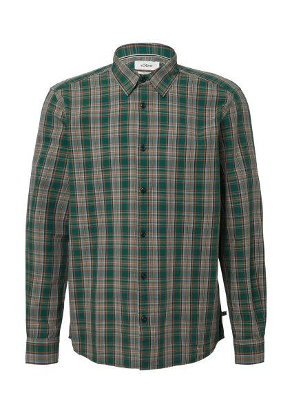 S.OLIVER Regular Fit: Kariertes Hemd mit Kentkragen 10814422