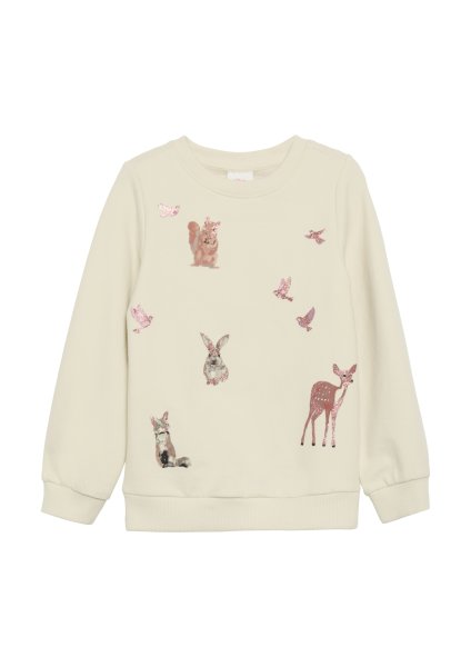 S.OLIVER Sweatshirt mit Glitzer-Details 10764832