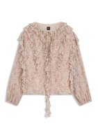 Vorschau: Boss Orange Regular-Fit Bluse aus bedrucktem Krepp-Georgette mit Rüschen 10824034