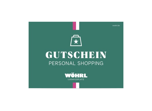 Personal Shopping Gutschein WÖHRL Nürnberg 10746765