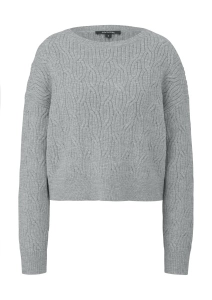 COMMA Strickpullover mit Zopfmuster 10783760