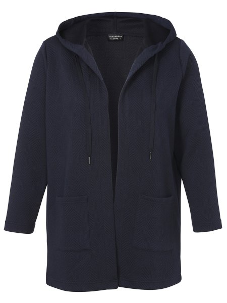 VIA APPIA DUE Offene Longjacke mit Kapuze 10789310