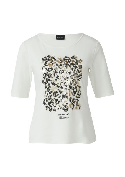 S.OLIVER BLACK LABEL T-Shirt mit Leo-Frontprint 10811305