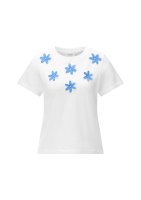 Vorschau: Rich & Royal T-Shirt with Flower Application 10849752