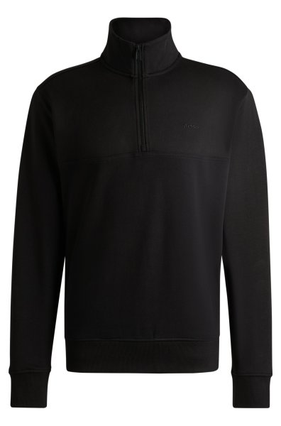 BOSS ORANGE Relaxed-Fit Troyer aus Baumwoll-Fleece 10755608