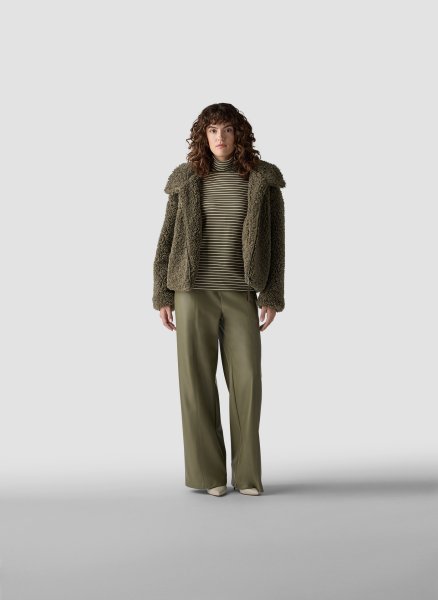 LECOMTE Lace Check Langarmshirt 10810269