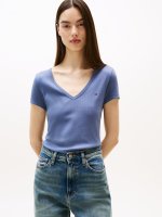 Vorschau: TOMMY JEANS TJW SLIM ESSENTIAL RIB V T-SHIRT 10796314