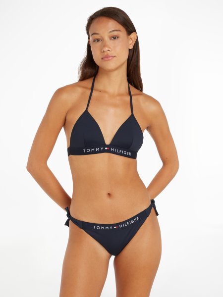 TOMMY HILFIGER Seitlich gebundene Bikinihose mit Logo 10682686