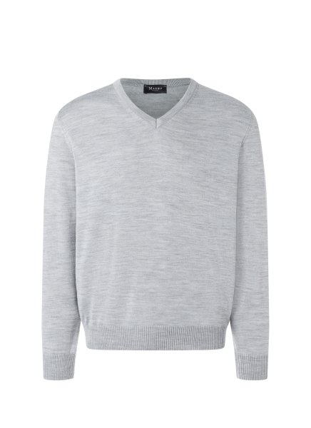 MAERZ MUENCHEN Merino V-Neck Pullover Klassik 10010306