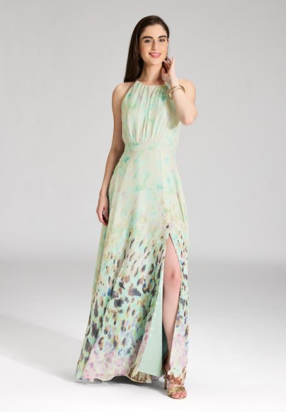 SWING DAY Abendkleid aus Chiffon mit Animal Print 10796214