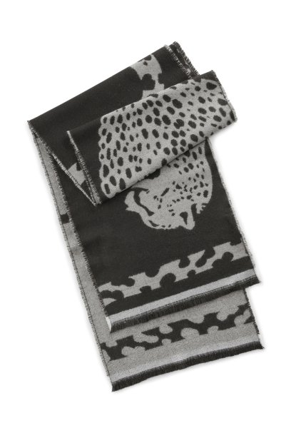CODELLO Jacquardschal aus weichem Acryl mit gewebtem Tiermotiv 10810714