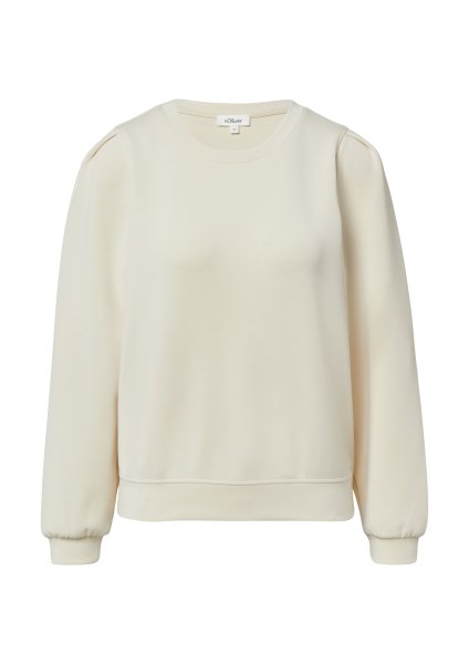 S.OLIVER Scuba-Sweatshirt mit Puffärmeln 10811396