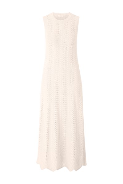 RICH & ROYAL Ärmelloses Strickkleid mit Ajourmuster 10816561