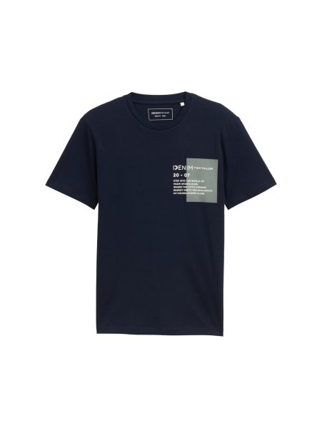 TOM TAILOR DENIM Basic T-Shirt mit Logo Print 10775832