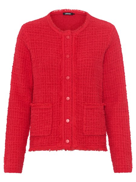 OLSEN Bouclé Strickjacke 10785714