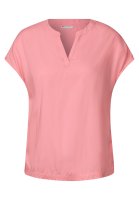 Vorschau: STREET ONE Split Neck Bluse in Unifarbe 10807680