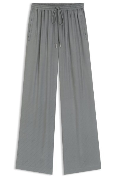 BOSS ORANGE Hose mit weitem Beinverlauf und Logo-Jacquard 10798115