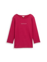 Vorschau: TOM TAILOR Slim Fit Langarmshirt mit Glitzer-Logo 10833110