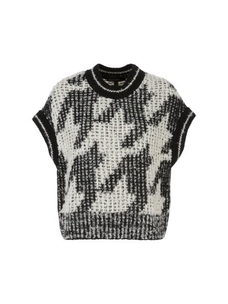 MARC CAIN Chickcheck-Pullunder Knitted in Germany 10766483