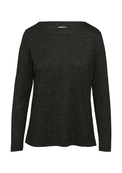 S.OLIVER Langarm-Shirt mit Metallic-Effekt 10776564