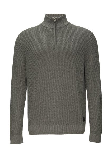 S.OLIVER Strickpullover mit Reißverschlusskragen 10764878